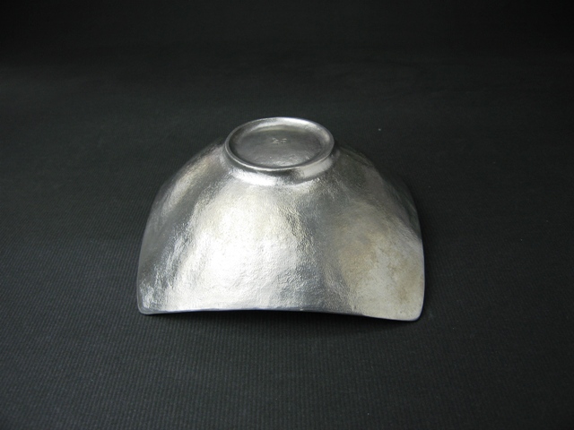 錫製和食器【高台付角深鉢】