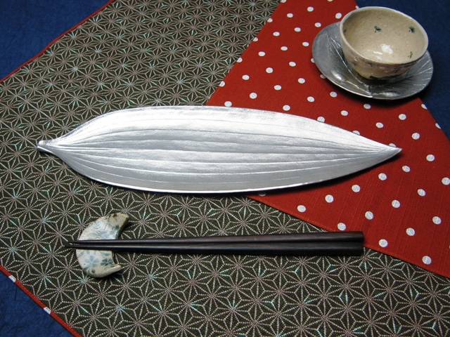 錫製和食器【笹長皿】作家「小泉均」