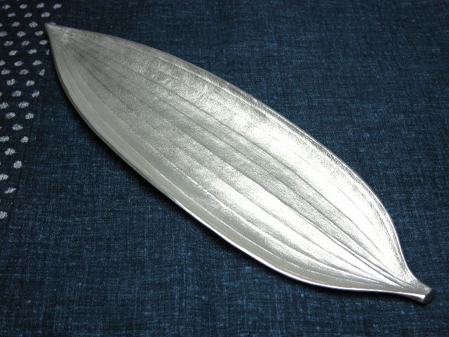 錫製和食器【笹長皿】作家「小泉均」